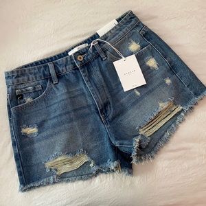 KanCan high rise shorts size L